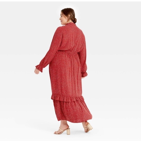 Ava & Viv Red Polka Dot Dress - Picture 2 of 9